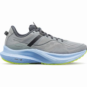 Women's Saucony Tempus Running Shoes Grey / Blue | Australia S89167-Y17