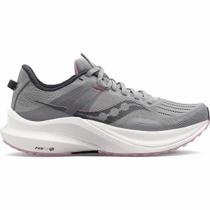 Women's Saucony Tempus Running Shoes Grey / Pink | Australia S15392-C92