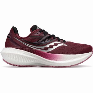 Women's Saucony Triumph 20 Running Shoes Red / Rose | Australia S41320-X57