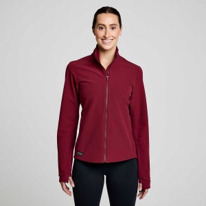 Women's Saucony Triumph Jackets Red | Australia S92768-K35