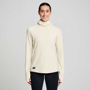 Women's Saucony Triumph Tunic Hoodie Beige | Australia S37491-Y12