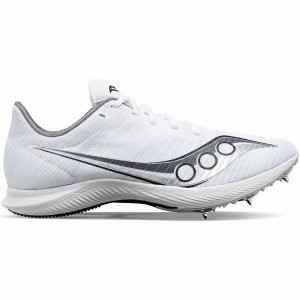 Women's Saucony Velocity MP Track Spikes White / Silver | Australia S38970-U40