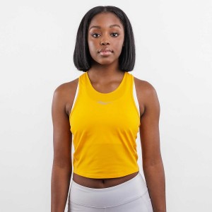 Women's Saucony X cycora® Fitted Tank Top Yellow | Australia S74052-E15