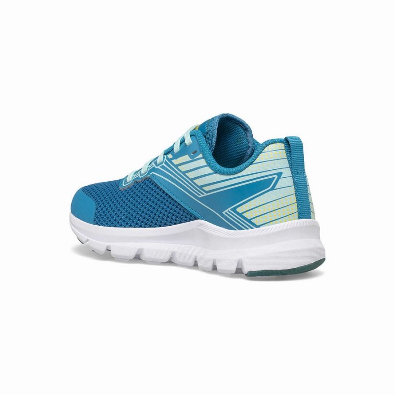 Kids' Saucony Axon Sneaker Running Shoes Turquoise / Yellow | Australia S09417-T20