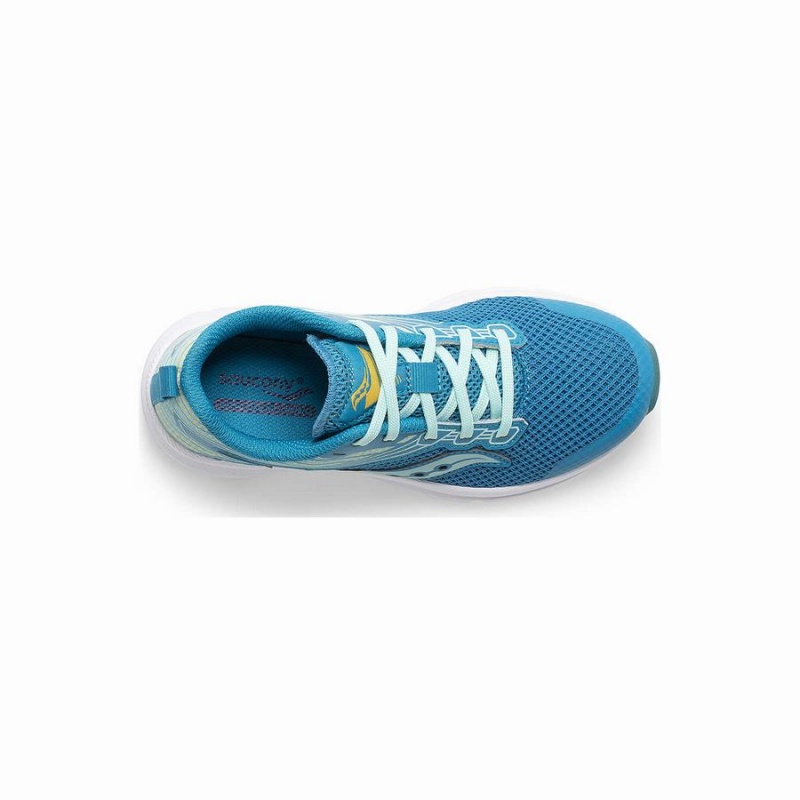 Kids' Saucony Axon Sneaker Running Shoes Turquoise / Yellow | Australia S09417-T20