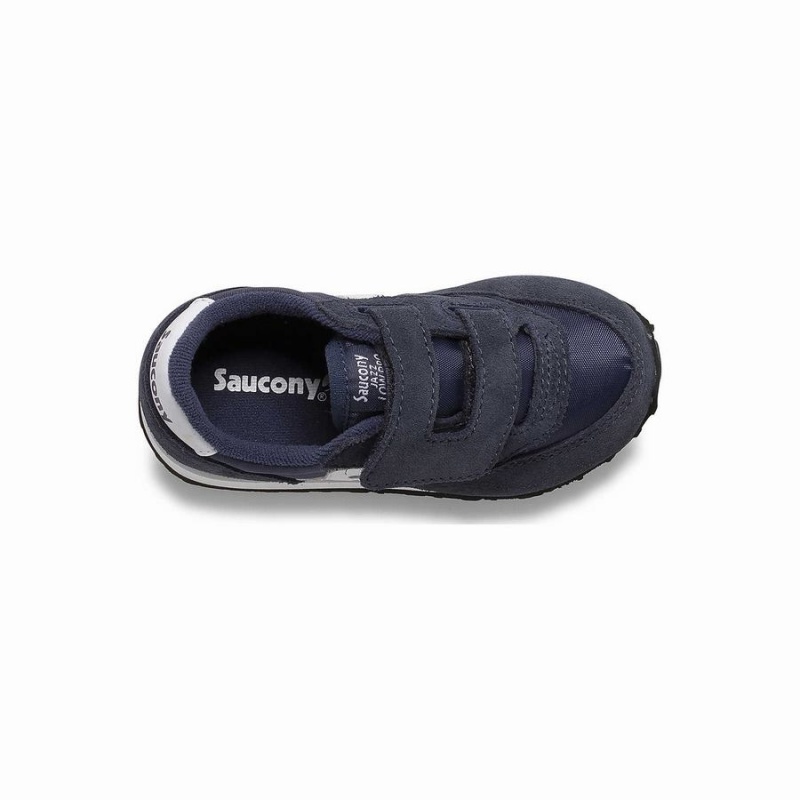 Kids' Saucony Baby Jazz Hook & Loop Sneakers Navy / White | Australia S70329-G71