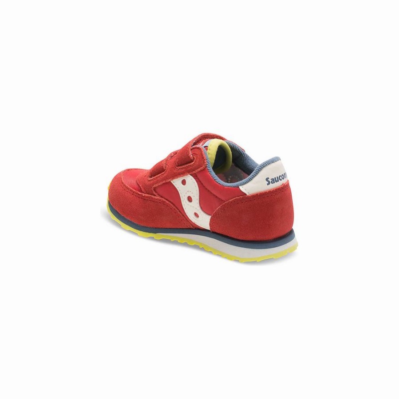 Kids' Saucony Baby Jazz Hook & Loop Sneakers Red / Blue / Light Green | Australia S72519-L98