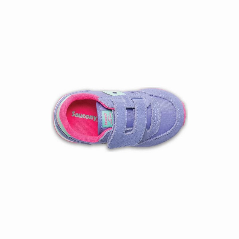 Kids' Saucony Baby Jazz Hook & Loop Sneakers Purple | Australia S56980-Q57