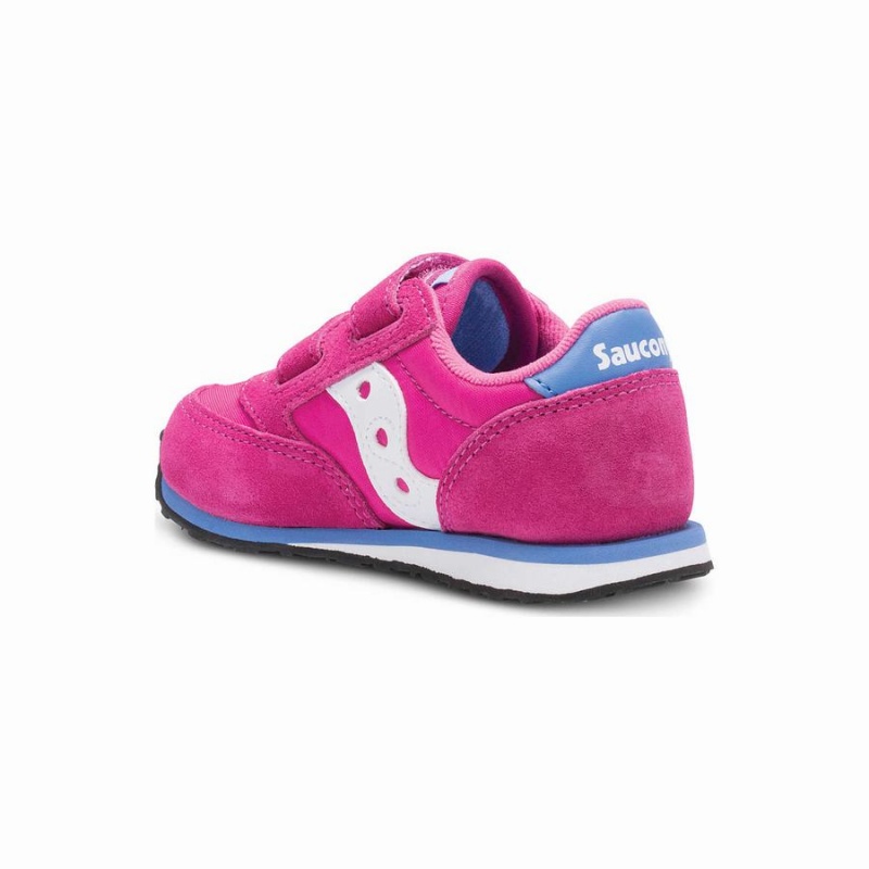 Kids' Saucony Baby Jazz Hook & Loop Sneakers Pink | Australia S56204-E57