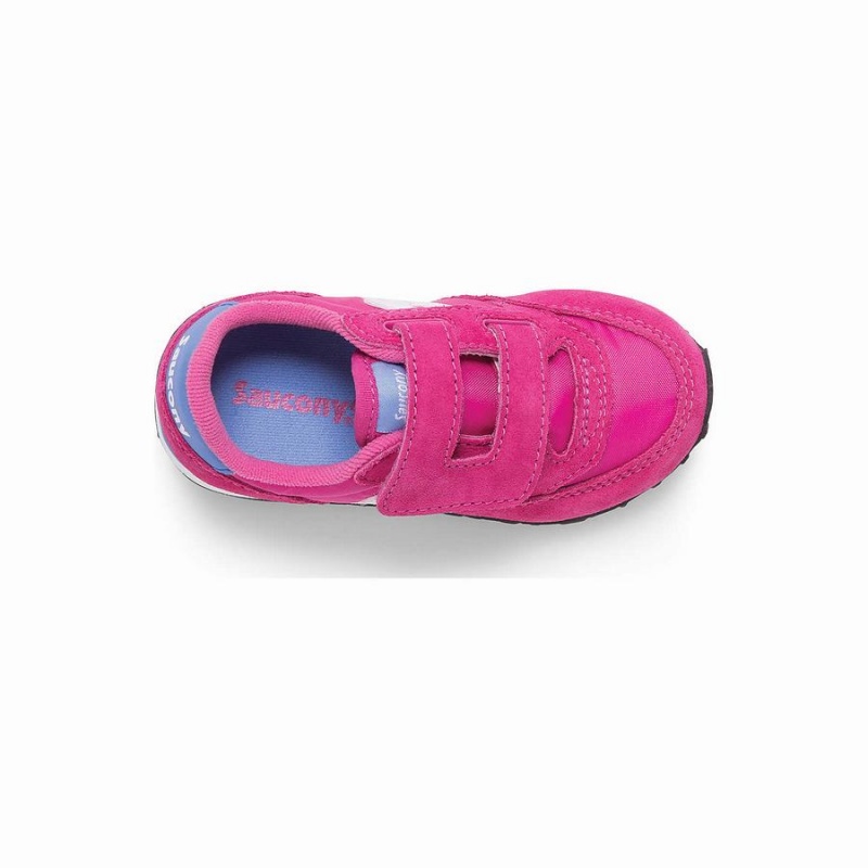 Kids' Saucony Baby Jazz Hook & Loop Sneakers Pink | Australia S56204-E57