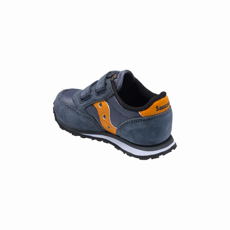 Kids' Saucony Baby Jazz Hook & Loop Sneakers Grey / Orange | Australia S10934-R24