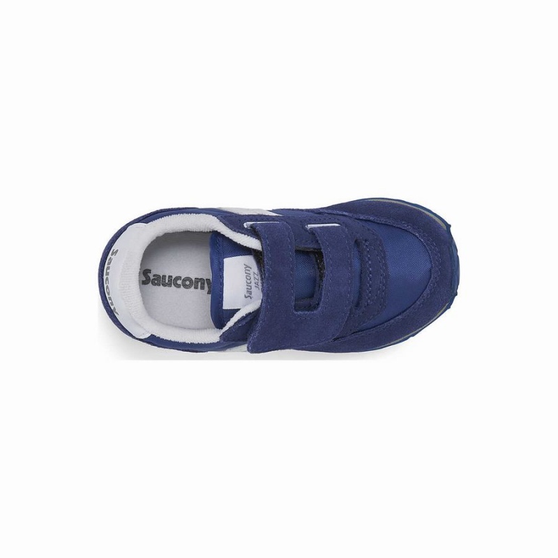 Kids' Saucony Baby Jazz Hook & Loop Sneakers Navy / White | Australia S25639-Z18