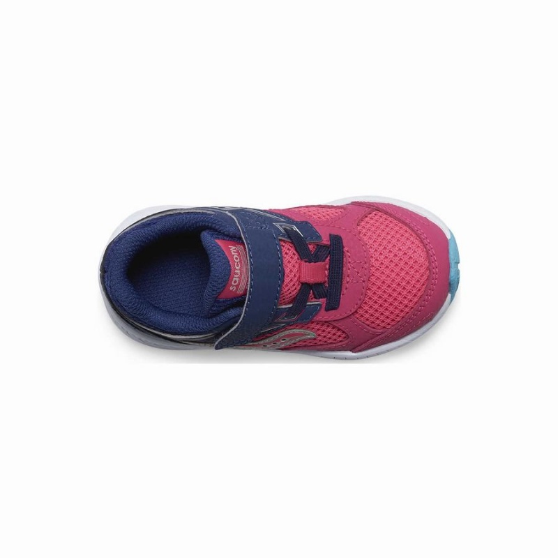 Kids' Saucony Cohesion 14 A/C Jr. Sneaker Running Shoes Pink / Navy | Australia S39528-R15