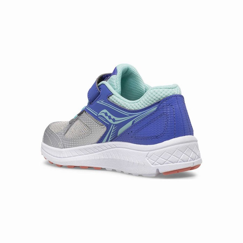 Kids' Saucony Cohesion 14 A/C Sneaker Running Shoes Silver | Australia S03819-R37