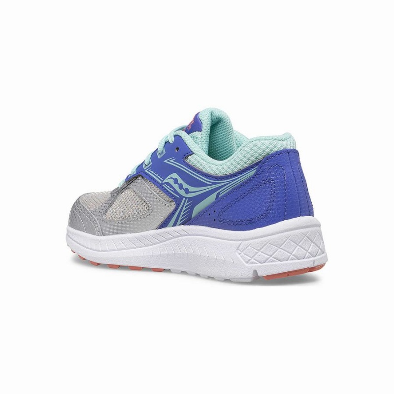 Kids' Saucony Cohesion 14 Lace Sneaker Running Shoes Silver | Australia S31049-L34