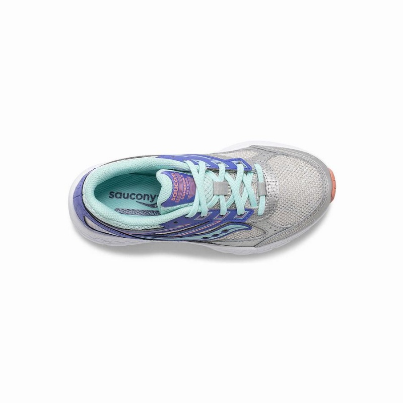 Kids' Saucony Cohesion 14 Lace Sneaker Running Shoes Silver | Australia S31049-L34