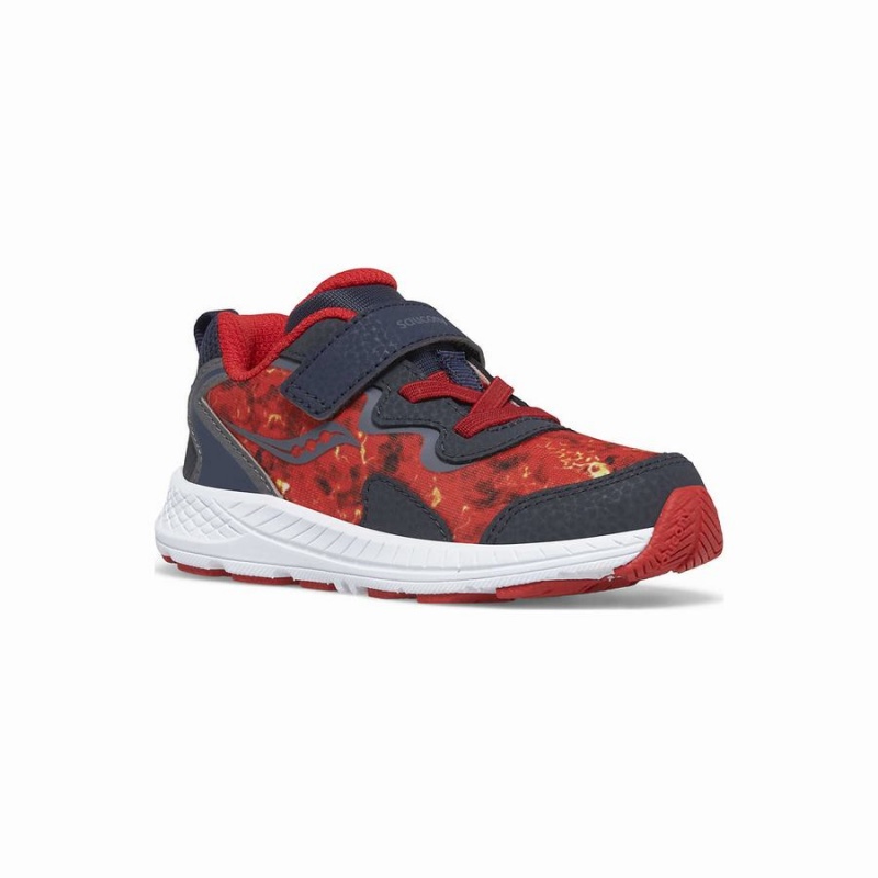 Kids' Saucony Flash 3.0 A/C Jr. Sneaker Running Shoes Navy / Orange | Australia S01965-M09