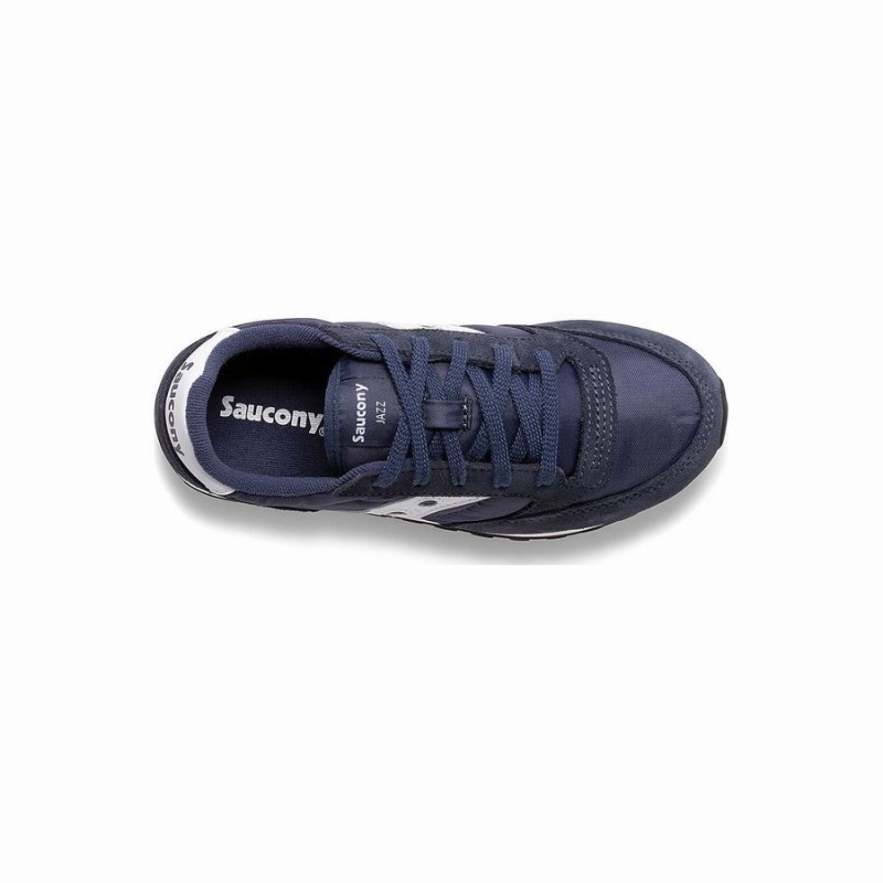 Kids' Saucony Jazz Original Sneakers Navy / White | Australia S15867-H96