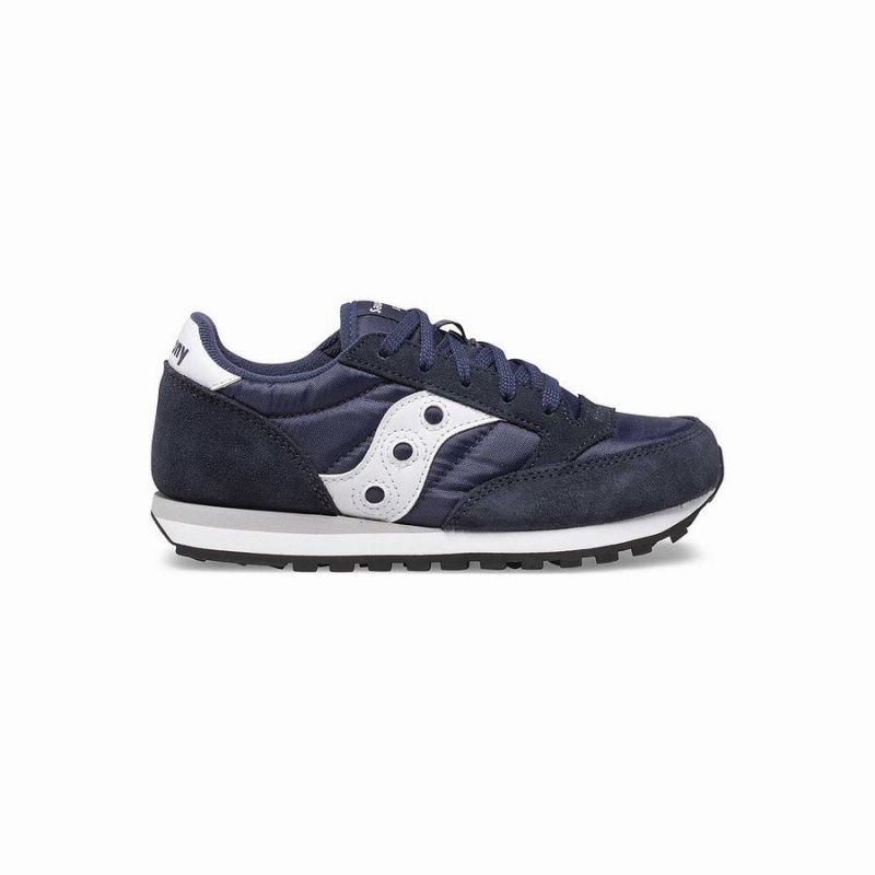 Kids\' Saucony Jazz Original Sneakers Navy / White | Australia S15867-H96