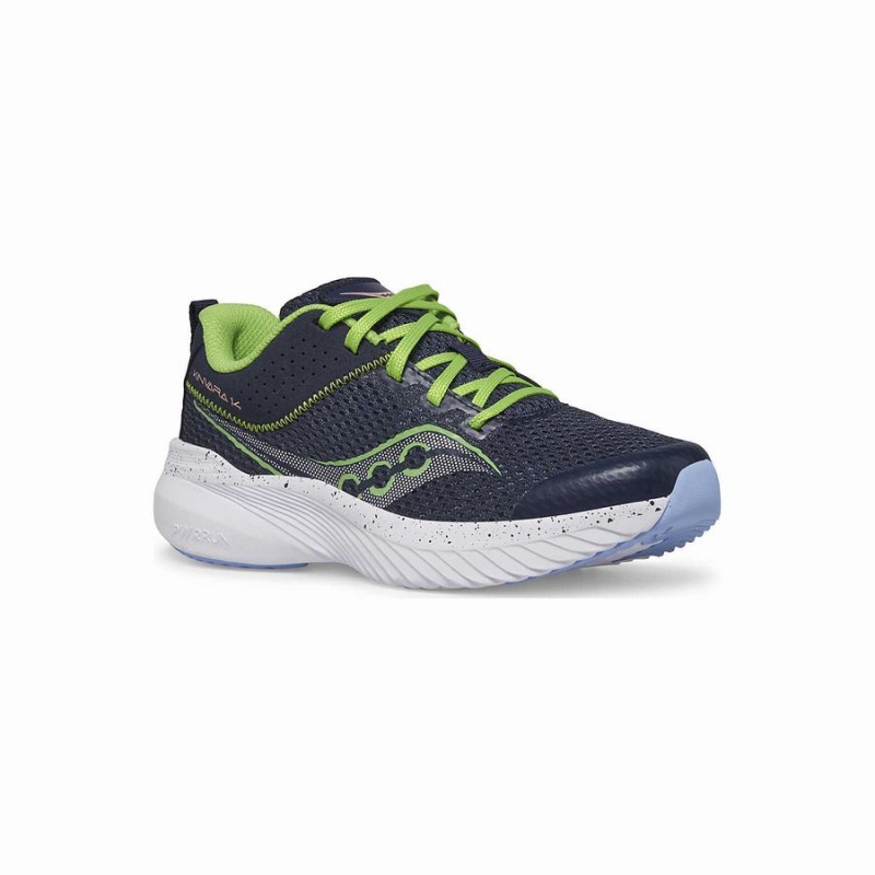 Kids' Saucony Kinvara 14 Sneaker Running Shoes Navy / Green | Australia S03914-E23