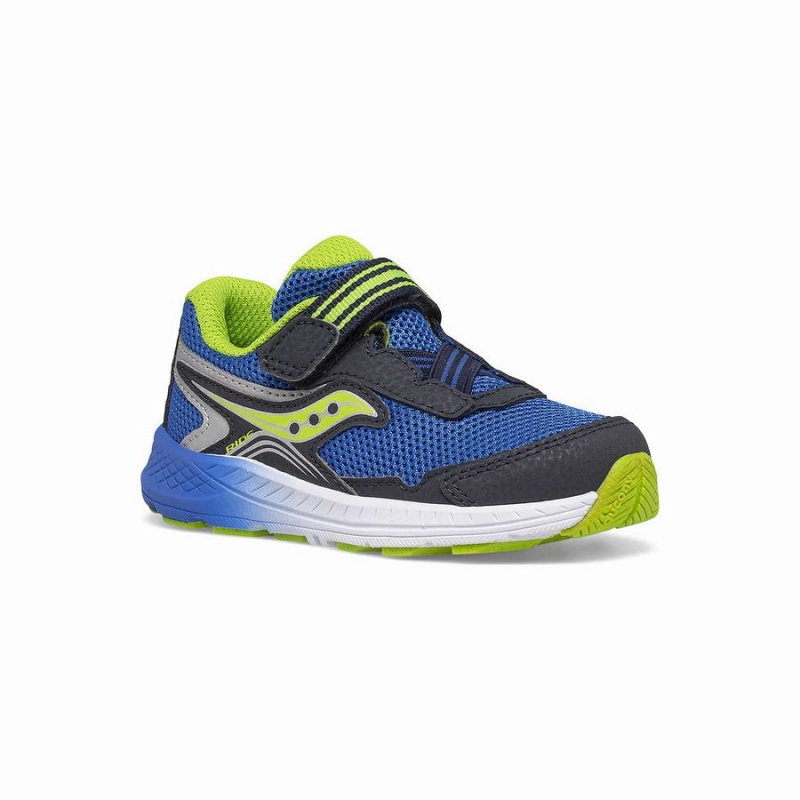 Kids' Saucony Ride 10 Jr. Sneaker Running Shoes Navy / Green | Australia S43620-N42