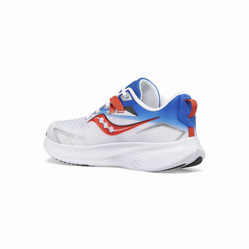 Kids' Saucony Ride 15 Sneaker Running Shoes Grey / Blue / Red | Australia S61452-X46