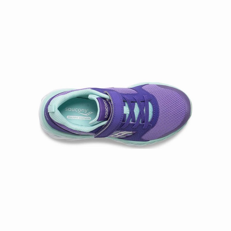 Kids' Saucony Wind 2.0 A/C Sneaker Running Shoes Purple | Australia S17508-V16