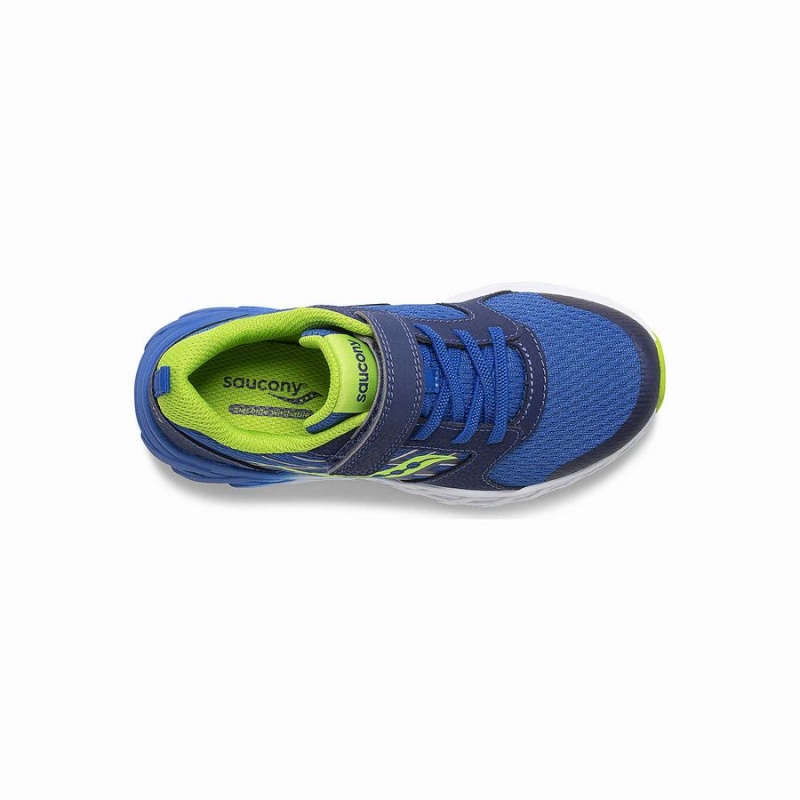 Kids' Saucony Wind 2.0 A/C Sneaker Running Shoes Blue / Green | Australia S76415-A39