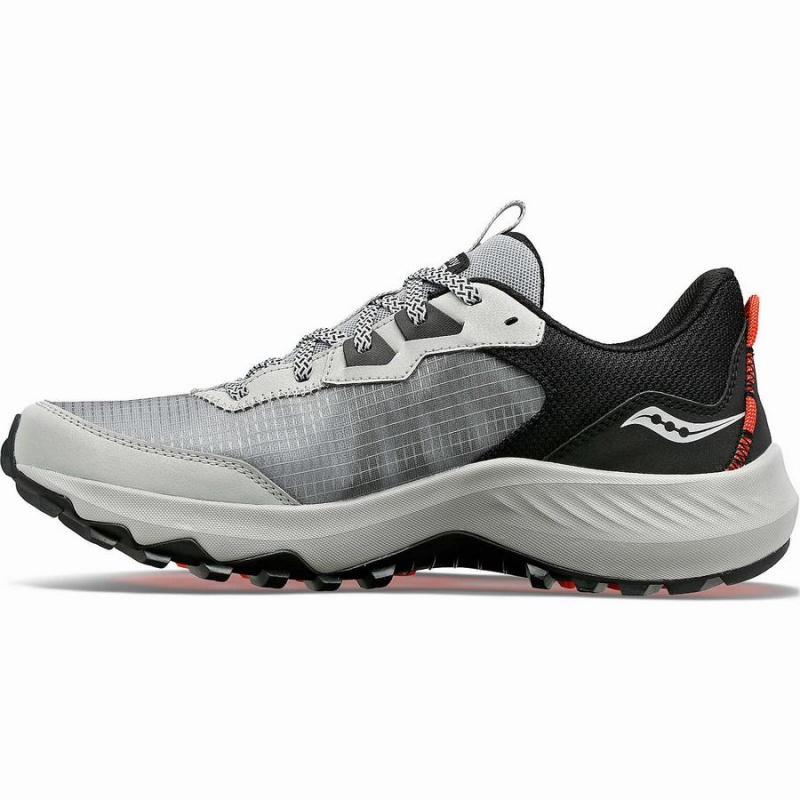 Men's Saucony Aura TR Running Shoes Grey / Black | Australia S72106-T36