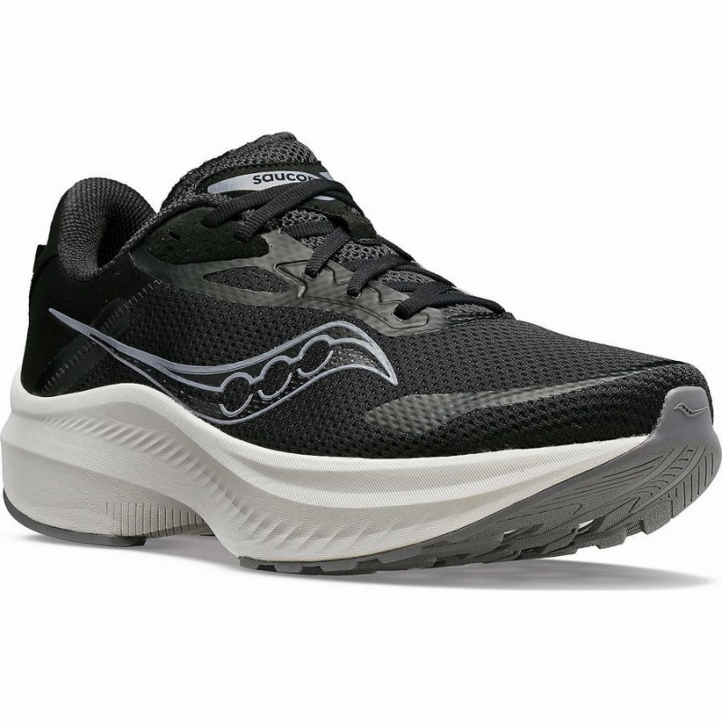 Men's Saucony Axon 3 Running Shoes Black / White | Australia S54108-T71