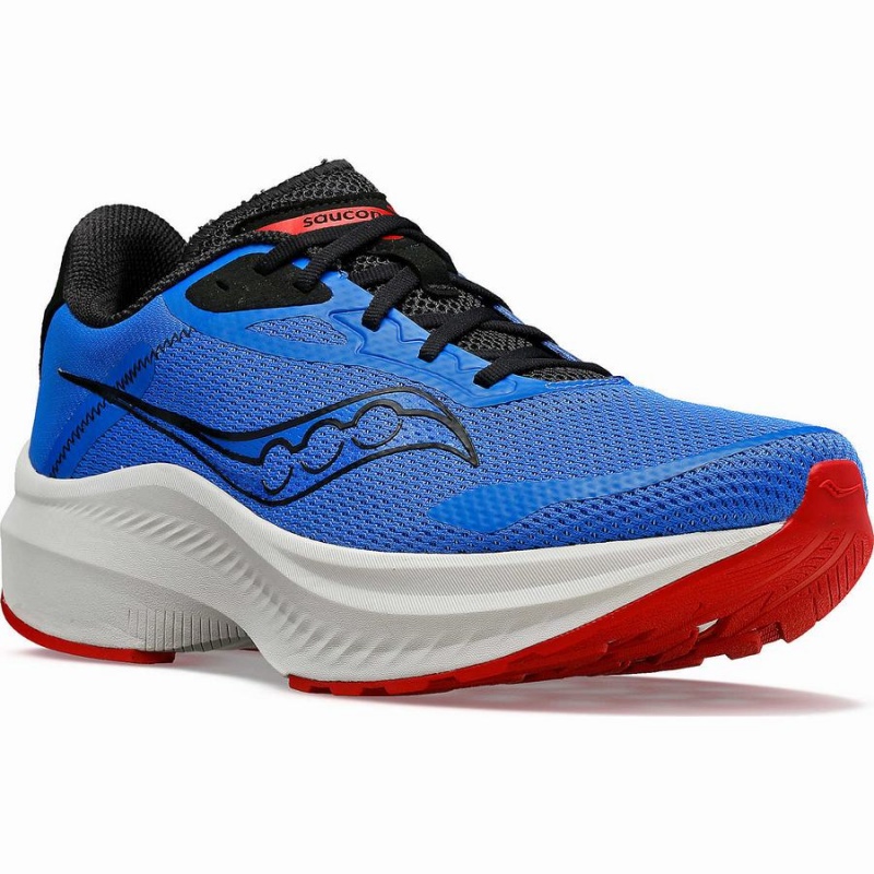 Men's Saucony Axon 3 Running Shoes Blue / Black | Australia S85271-L23