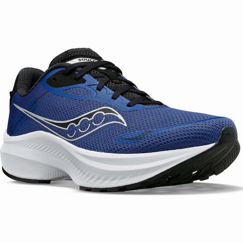 Men's Saucony Axon 3 Running Shoes Indigo / Black | Australia S26439-K07