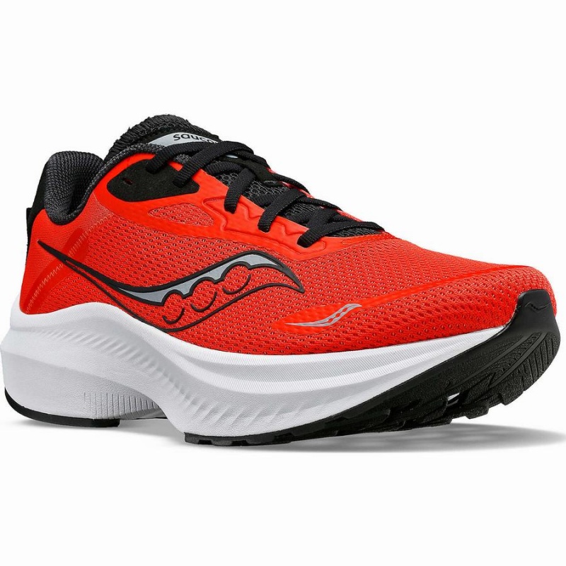 Men's Saucony Axon 3 Running Shoes Red / Black | Australia S78516-Y56