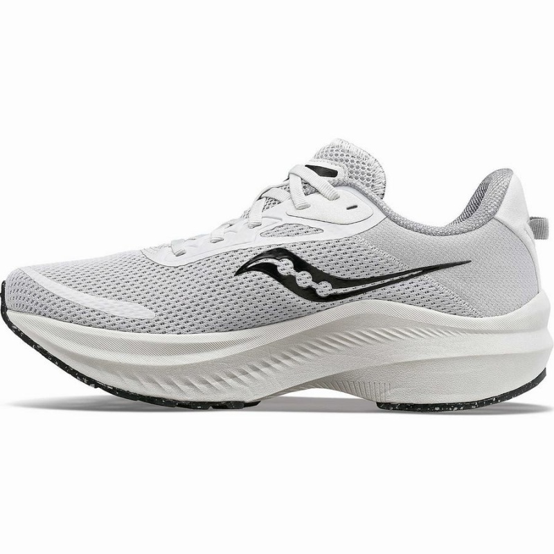 Men's Saucony Axon 3 Running Shoes White / Black | Australia S23501-W56