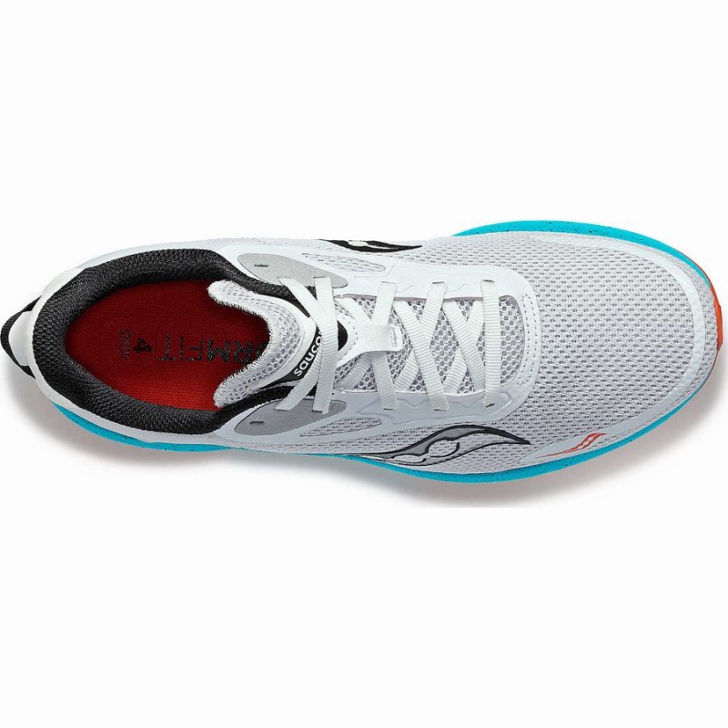 Men's Saucony Axon 3 Running Shoes White / Blue | Australia S04932-E42