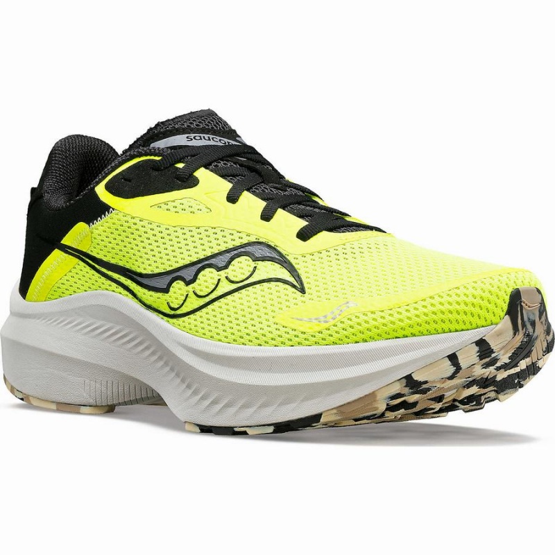 Men's Saucony Axon 3 Running Shoes Yellow / Black | Australia S35928-R63