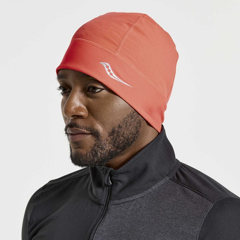 Men\'s Saucony Bluster Wind Beanie Red | Australia S69273-D21