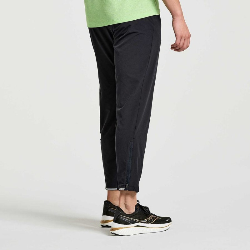 Men's Saucony Boston Woven Pants Black | Australia S19475-F79