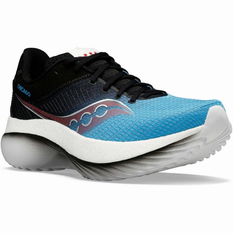 Men's Saucony Chicago Kinvara Pro Running Shoes Blue / Black | Australia S70869-X74