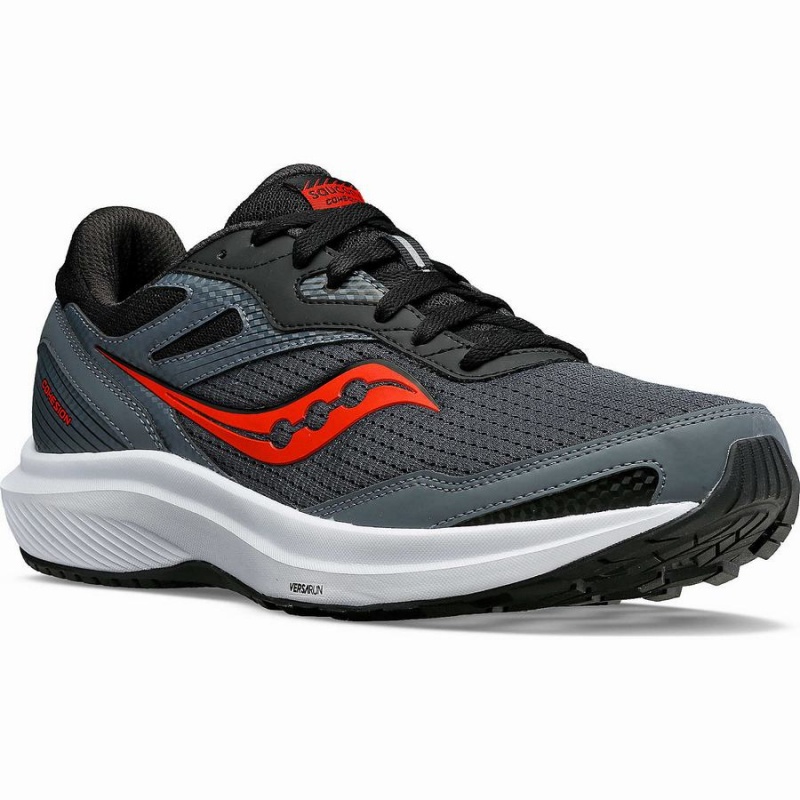 Men's Saucony Cohesion 16 Running Shoes Grey / Red Blue | Australia S20974-J78