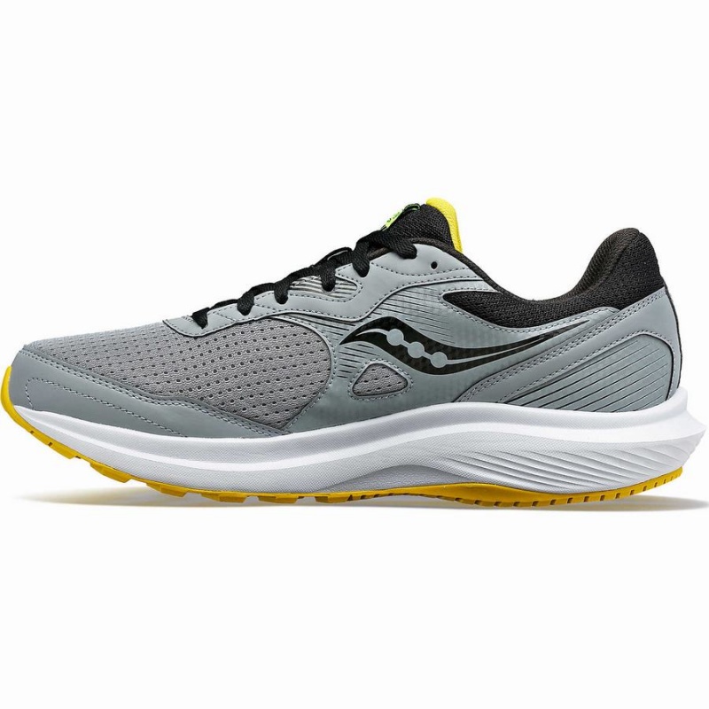 Men's Saucony Cohesion 16 Running Shoes Grey / Yellow | Australia S09164-K41