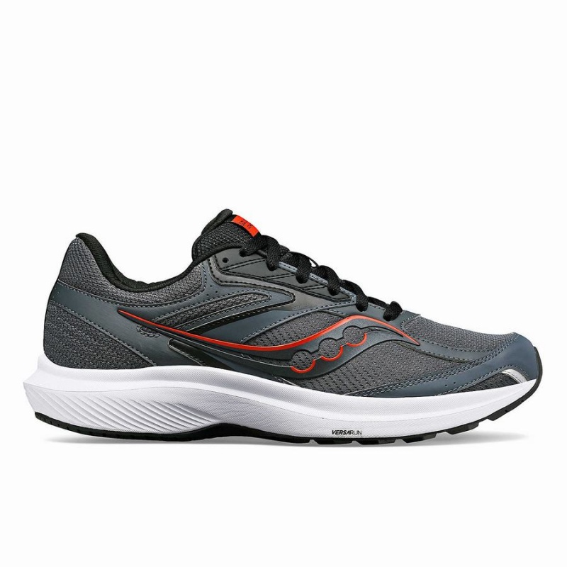 Men\'s Saucony Cohesion 17 Wide Running Shoes Grey / Black | Australia S25149-J45