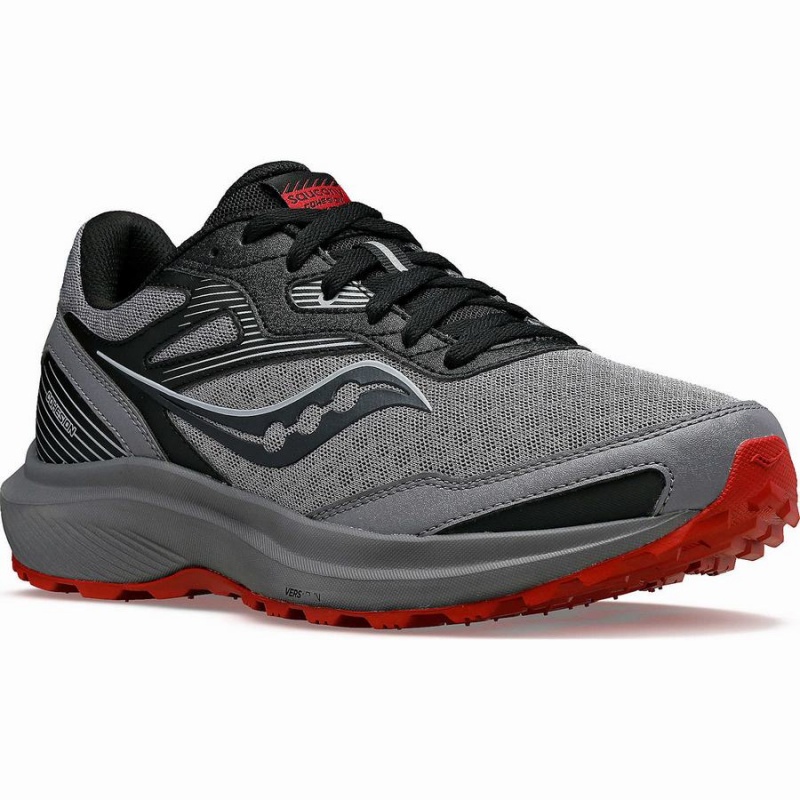 Men's Saucony Cohesion TR16 Running Shoes Grey / Burgundy | Australia S80647-Y81