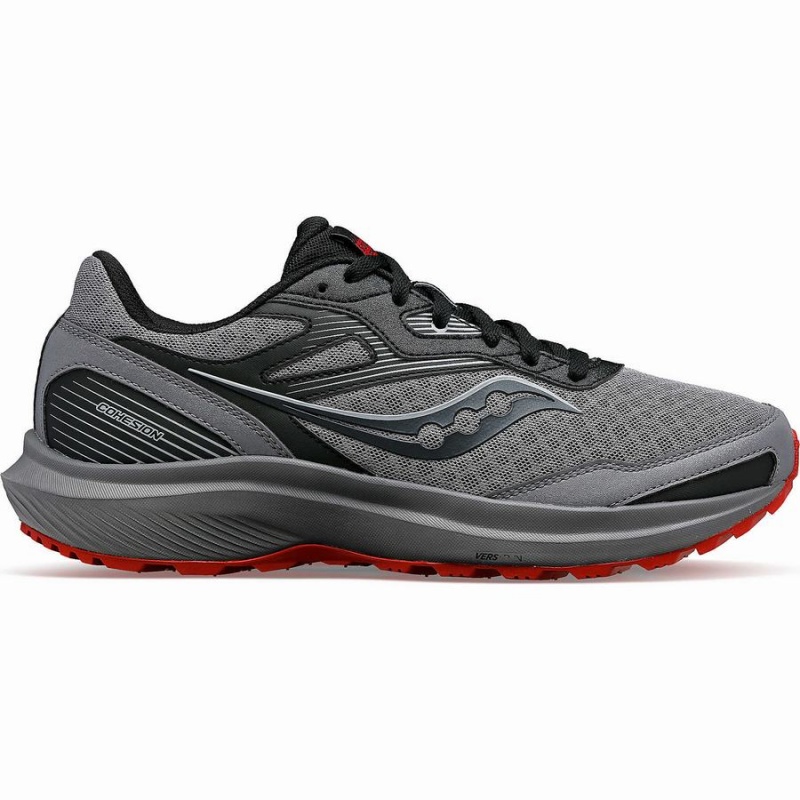 Men\'s Saucony Cohesion TR16 Walking Shoes Grey / Burgundy | Australia S58923-R96