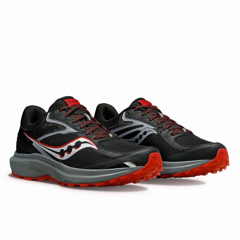 Men's Saucony Cohesion TR17 Running Shoes Black / Orange | Australia S02138-H56