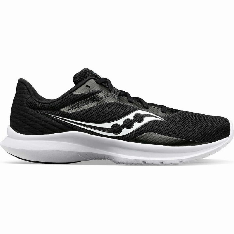 Men\'s Saucony Convergence Running Shoes Black / White | Australia S89675-N73