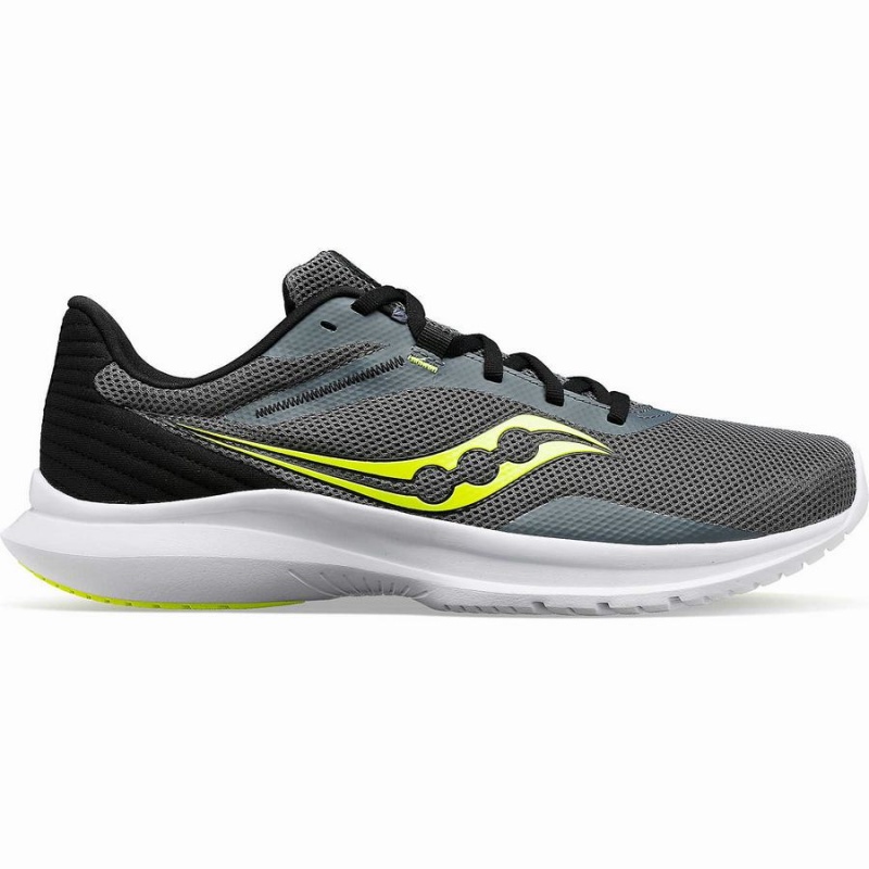 Men\'s Saucony Convergence Running Shoes Yellow / Grey | Australia S75042-A92