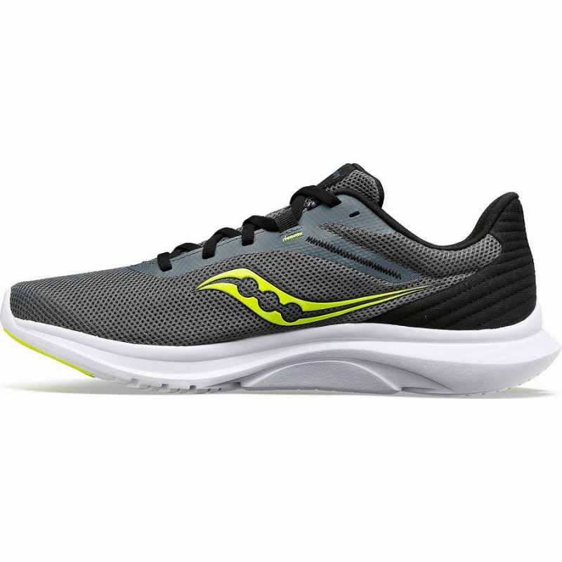 Men's Saucony Convergence Walking Shoes Grey / Yellow | Australia S98301-Q19