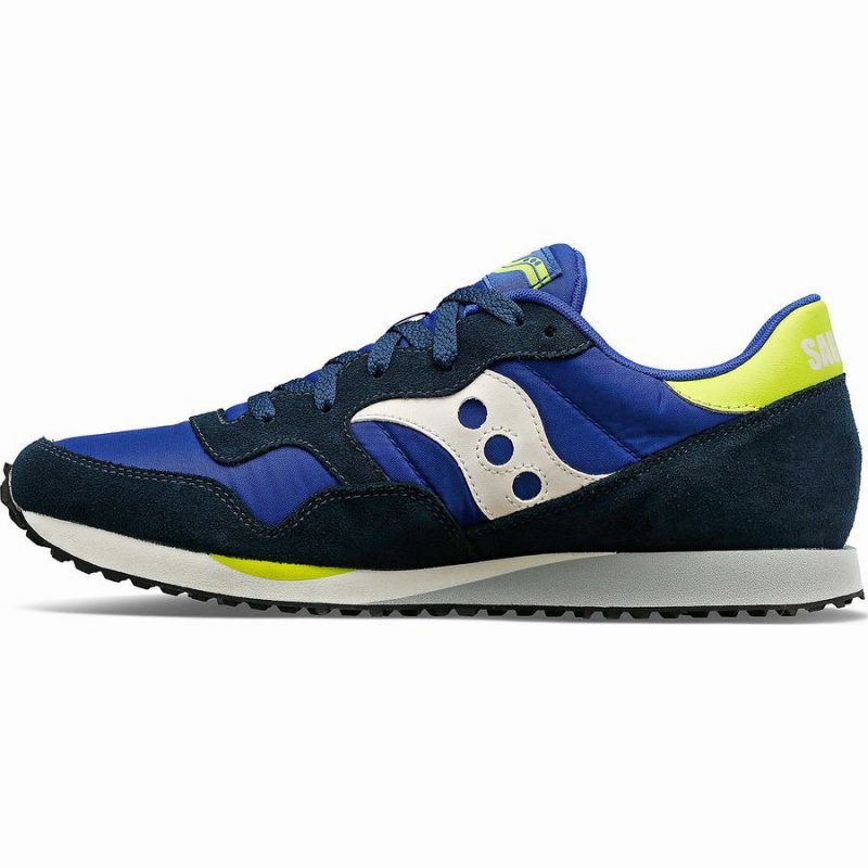 Men's Saucony DXN Trainer Sneakers Blue / White / Light Green | Australia S76581-V64