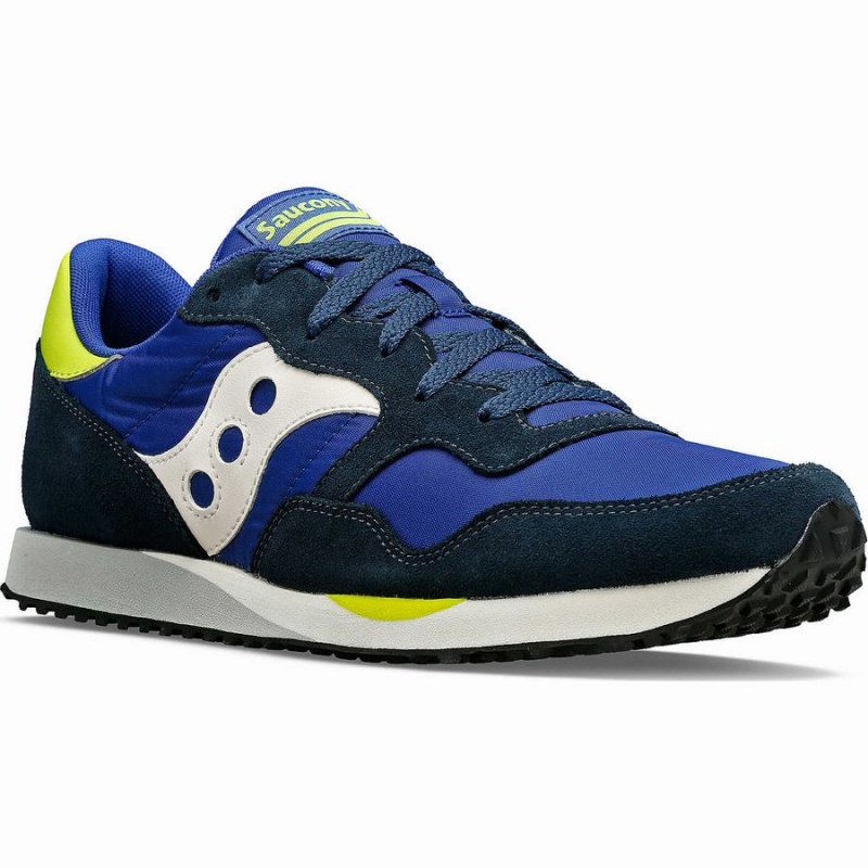 Men's Saucony DXN Trainer Sneakers Blue / White / Light Green | Australia S76581-V64